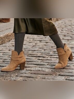 Chinese Laundry 'Zip It' Suede Leather Booties
